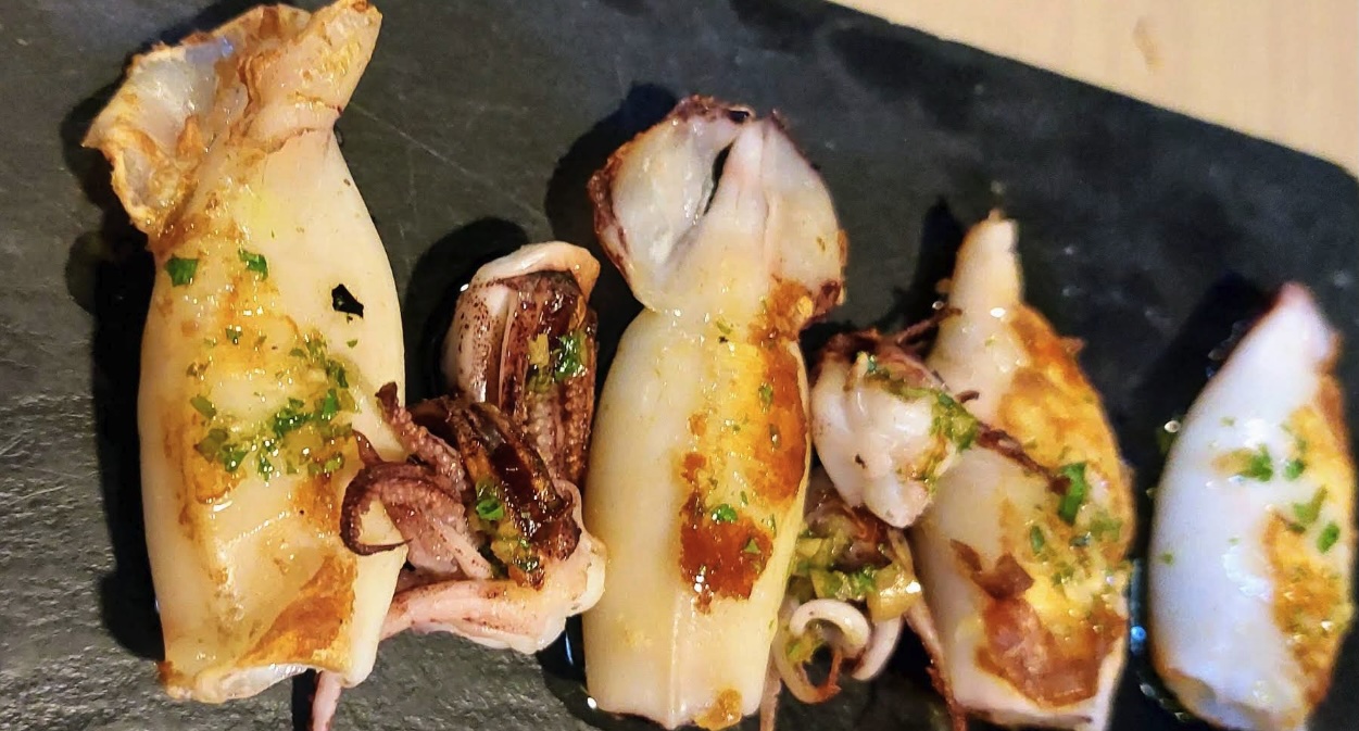 Chipirones frescos del mar